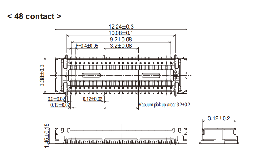 DF40GB插座_堆疊高度3.0mm（帶屏蔽層）-板對(duì)板和板對(duì)FPC連接器